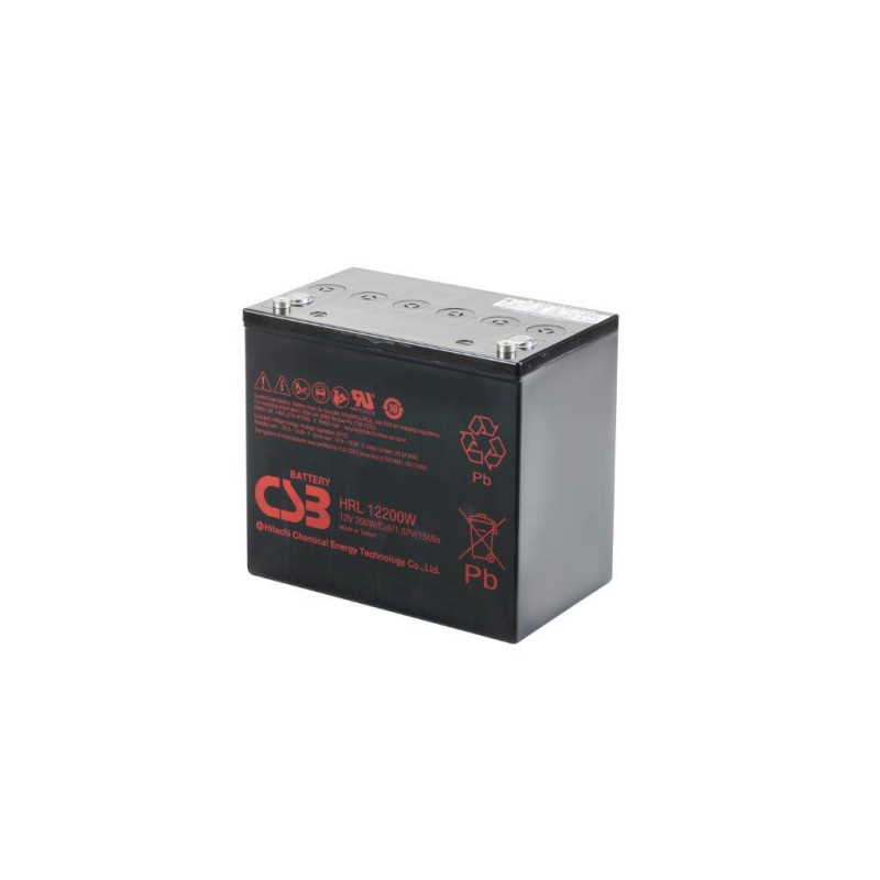CSB HRL12200W 12 Volt 50Ah 10 Year Sealed Lead Acid Battery CSB HRL12200W 12 Volt 50Ah 10 Year Sealed Lead Acid Battery