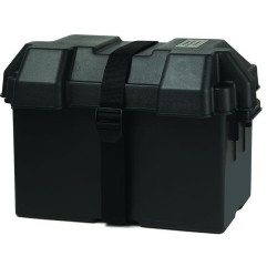 Marine Battery Box (L) for 100 A/h Battery (Black)