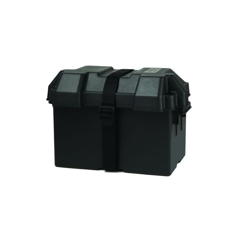 Marine Battery Box (L) for 100 A/h Battery (Black)