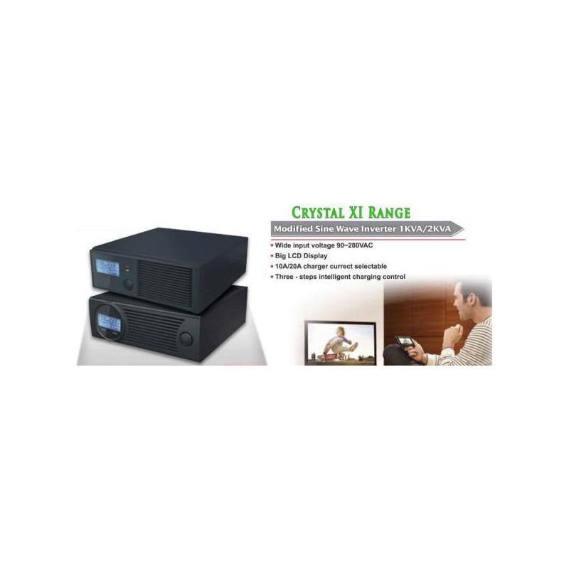 Crystal XI 2400 2400 VA Plug 'n Play Modified Sine Wave Inverter/Charger (1440 W) Crystal XI 2400 2400 VA Plug 'n Play Modified Sine Wave Inverter/Charger (1440 W)
