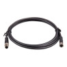 Victron M8 circular connector Male/Female 3 pole cable 1m