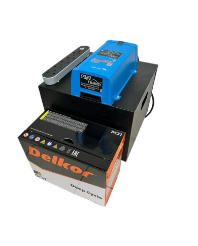 Victron Multiplus 500VA with DC31 12V 100Ah Deep Cycle Inverter Kit