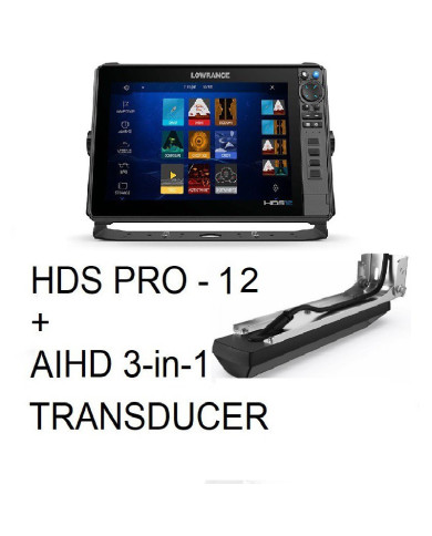Lowrance HDS PRO 12 AIHD 3-in-1 Transducer Fishfinder Chartplotter Combo Lowrance HDS PRO 12 AIHD 3-in-1 Transducer Fishfinder Chartplotter Combo