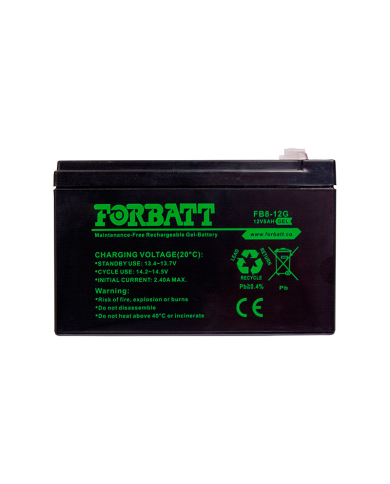 Forbatt 8Ah GEL 12V VRLA Storage Battery