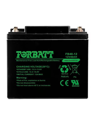 Forbatt 40Ah AGM 12V VRLA Storage Battery