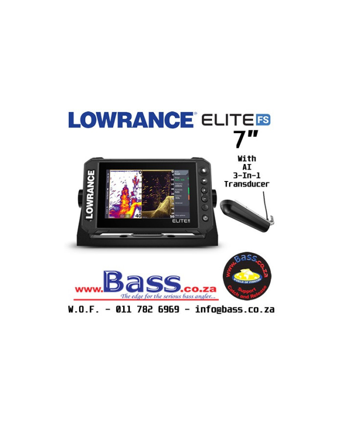 Lowrance Elite FS7 Chartplotter Fishfinder with AI 3in1 Transducer