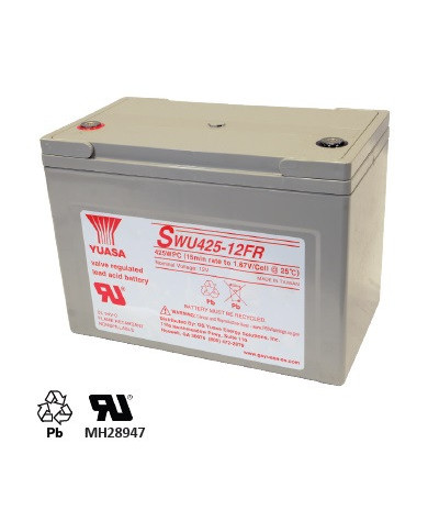 YUASA SWU425-12FR 12 V 425 Wpc 110 Ah Top Terminal UPS Battery YUASA SWU425-12FR 12 V 425 Wpc 110 Ah Top Terminal UPS Battery