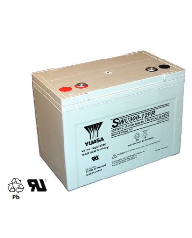 YUASA SWU300-12FR 12 V 308 Wpc 75 Ah Top Terminal UPS Battery 10 Year Life YUASA SWU300-12FR 12 V 308 Wpc 75 Ah Top Terminal UPS Battery 10 Year Life