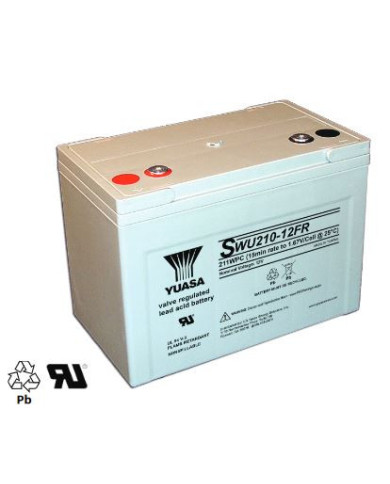 YUASA SWU210-12FR 12 V 211 Wpc 40 Ah Top Terminal UPS Battery 10 Year Life YUASA SWU210-12FR 12 V 211 Wpc 40 Ah Top Terminal UPS Battery 10 Year Life