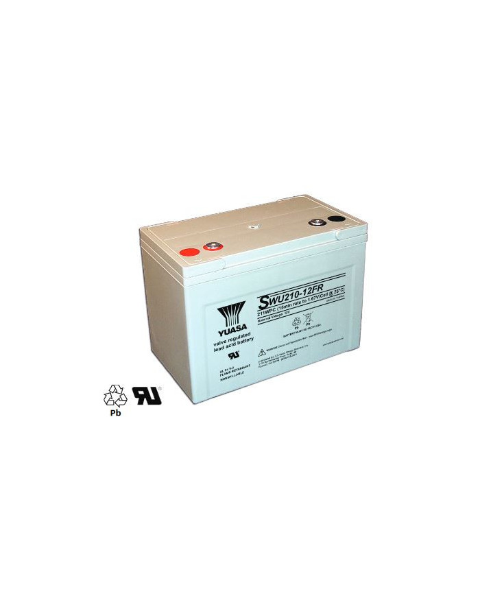 YUASA SWU210-12FR 12 V 211 Wpc 40 Ah Top Terminal UPS Battery 10 Year Life