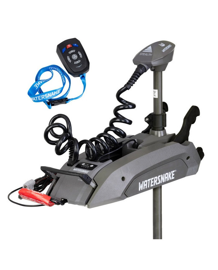 Watersnake Stealth Remote 65lb / 54inch Shaft Bow Mount Trolling Motor Watersnake Stealth Remote 65lb / 54inch Shaft Bow Mount Trolling Motor