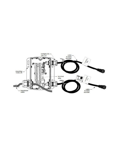 Airmar Splice Junction Box to Two Lowrance 9 Pin Tails Airmar Splice Junction Box to Two Lowrance 9 Pin Tails
