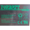 6 Volt 4-5AH Sealed Lead Acid AGM Battery (Forbatt / Duratec / PoweRoad)