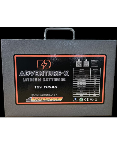 Batterie Lithium 36V 100Ah 3840Wh LiFePO4 Smart BMS Avec Bluetooth - Power Energy