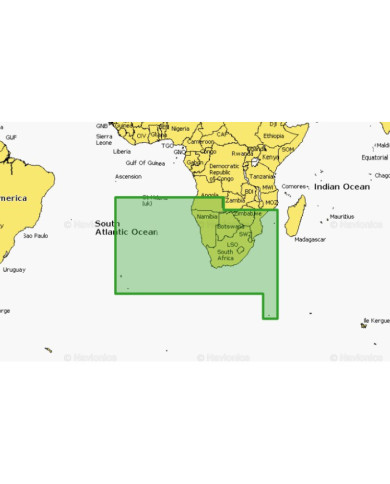 Navionics + AFRICA SOUTH (S. Angola, RSA, S. Mozambique) Small Chart) NAAF002R