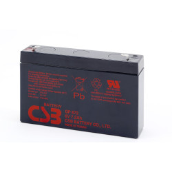 CSB GP672 6 Volt 7-2 AH Sealed Lead Acid Battery
