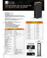LBSA 614.4VDC 104Ah 63.9kWh High Voltage HV Battery Cluster