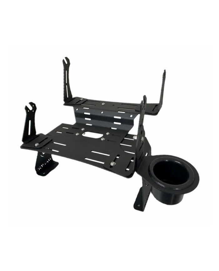 Lowrance ALU-RANCE Dual Stack Over / Under Fishfinder Bracket for Bass Boats