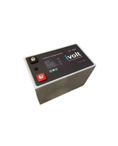 iVOLT 24V - 105Ah Lithium Battery with Bluetooth Smart BMS LiFePO4 2.668kWh 25.6V iVOLT 24V - 105Ah Lithium Battery with Bluetooth Smart BMS LiFePO4 2.668kWh 25.6V