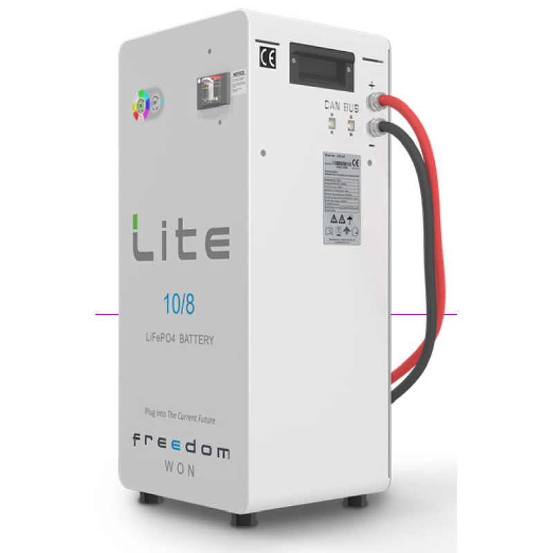 Freedom Won Lite Home 10/8 10kWh / 8kWh Usable 51VDC (Suitable for 48V Systems Lithium Ion Battery LiFePO4 Freedom Won Lite Home 10/8 10kWh / 8kWh Usable 51VDC (Suitable for 48V Systems Lithium Ion Battery LiFePO4