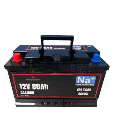 Adventure-x 12V 80Ah 1000 CCA Sodium-Ion (Na+) Engine Start & Deep Cycle Storage Battery With Bluetooth BMS