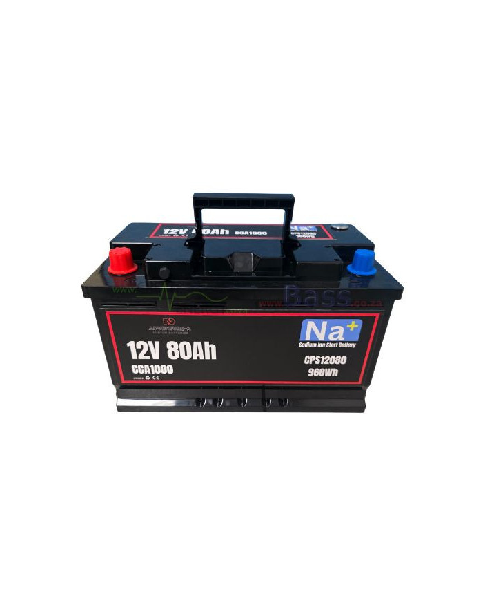 Adventure-x 12V 80Ah 1000 CCA Sodium-Ion (Na+) Engine Start & Deep Cycle Storage Battery With Bluetooth BMS