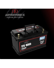 Adventure-x 12V 80Ah 1000 CCA Sodium-Ion (Na+) Engine Start & Deep Cycle Storage Battery With Bluetooth BMS