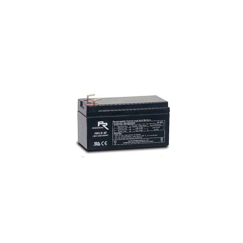 12 Volt 1.3AH Sealed Lead Acid AGM Battery (Poweroad)