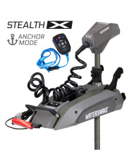 Watersnake Stealth X 12 V 54 lb - 48 in Bow Mount Trolling Motor with GPS Anchor Lock