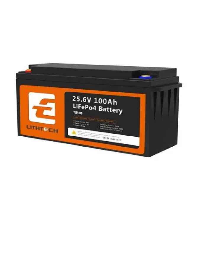 Lithtech TE24100 LIFePO4 24 Volt 100 Ah Battery Pack