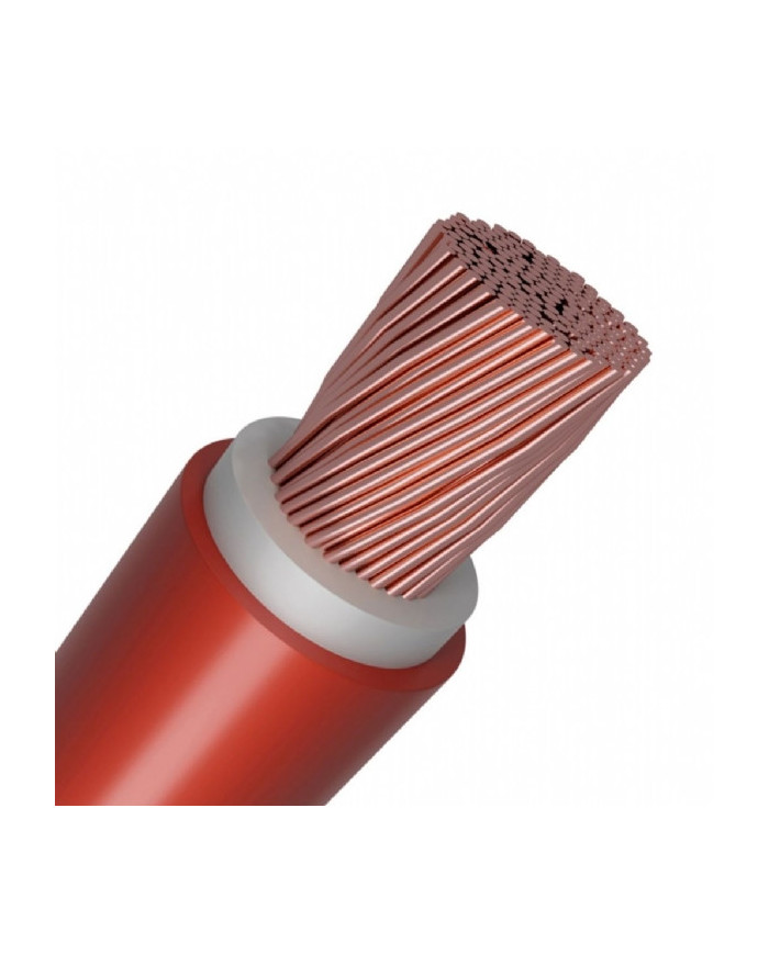 95mm DC Permoweld Double Insulated Battery Cable Red Per Meter