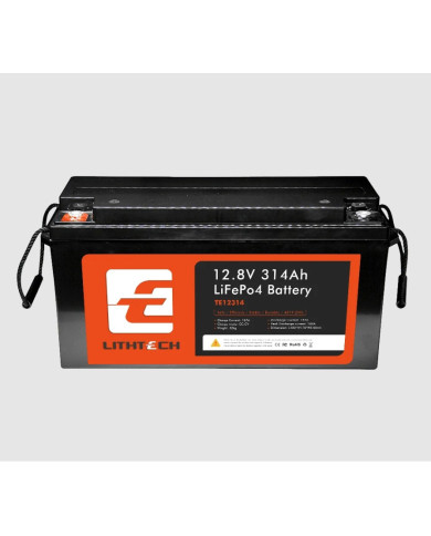 Lithtech 12 V 314 Ah Bluetooth Smart Lithium Battery Pack