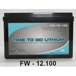 Freedom Won 12V 100Ah Lithium Ion LiFEPO4 Battery