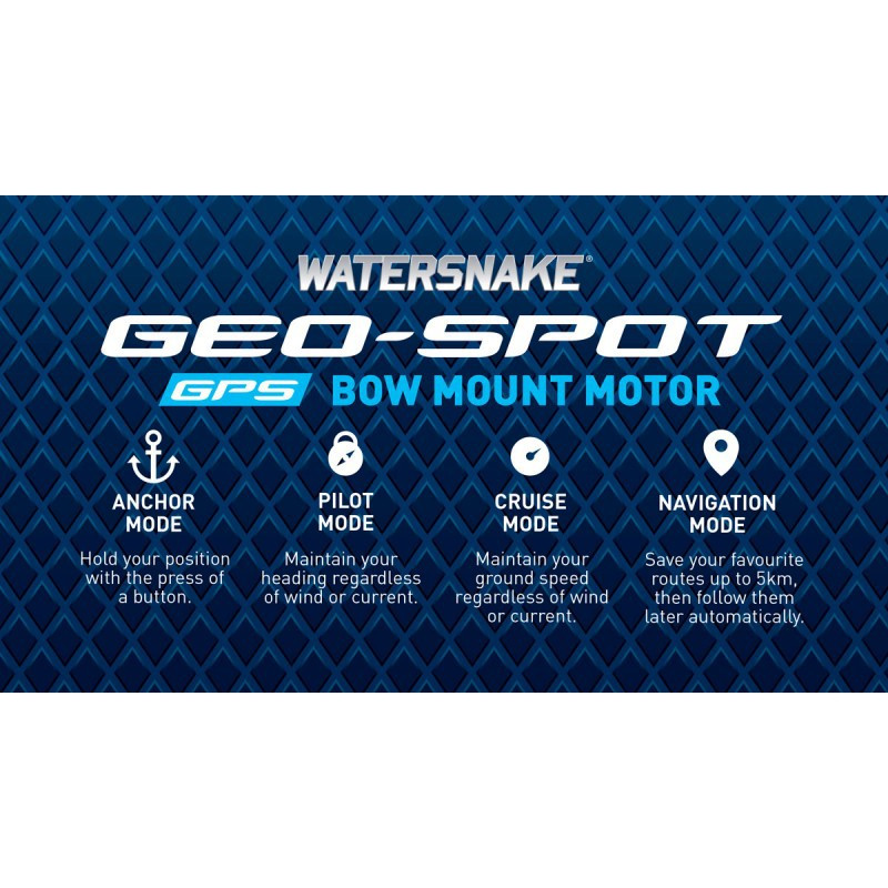 Watersnake GeoSpot Kayak Bow Mount Trolling Motor