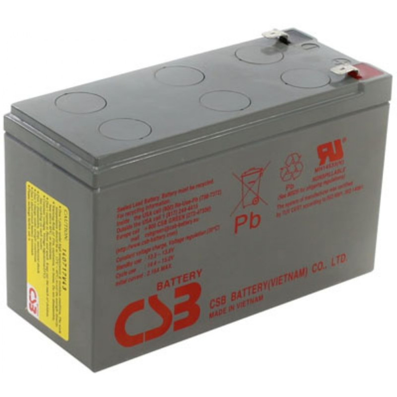 CSB HRL1234WF2 12 Volt 9 AH Sealed Lead Acid Battery CSB HRL1234WF2 12 Volt 9 AH Sealed Lead Acid Battery