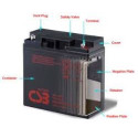 CSB GP6120 6 Volt 12 AH Sealed Lead Acid Battery