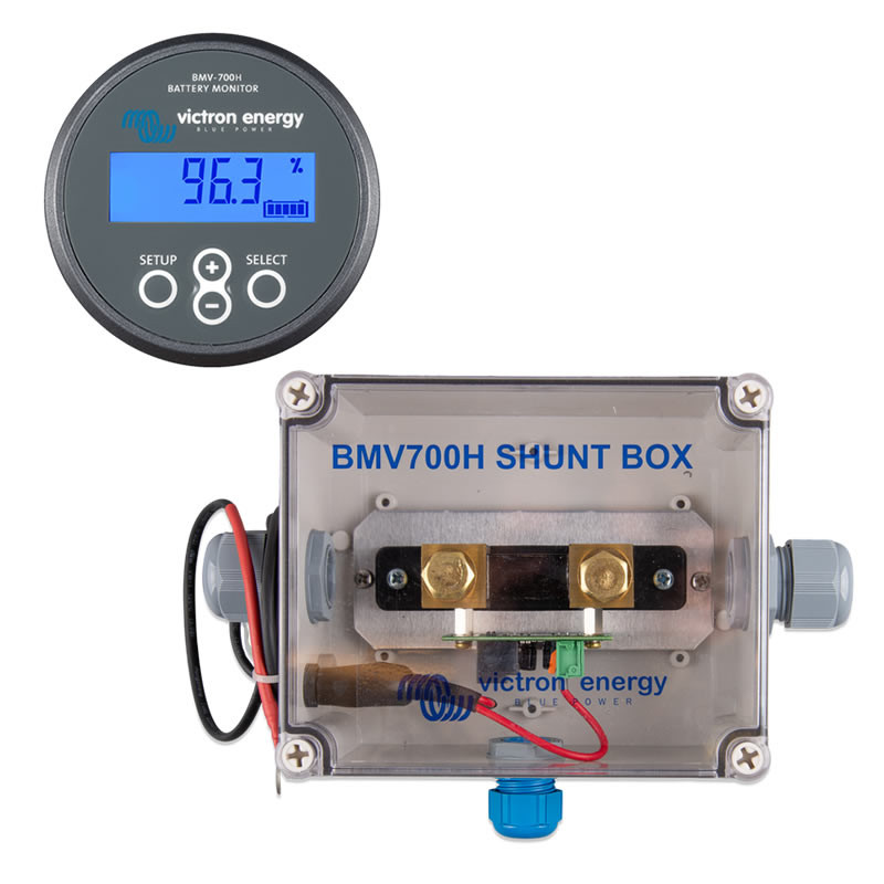 Victron BMV-700H & BMV-710H Smart High Voltage Battery Monitors and Shunts