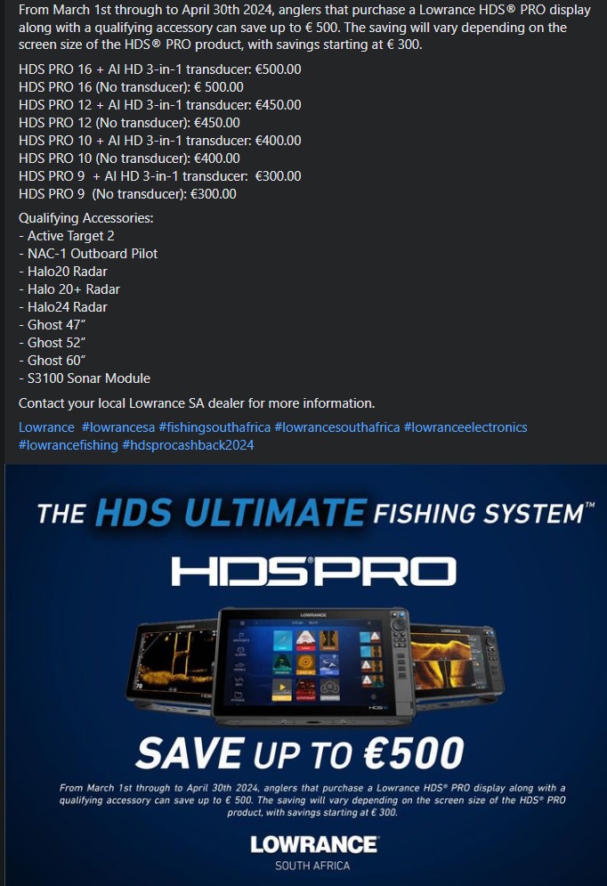 Lowrance HDS Pro Special Offer